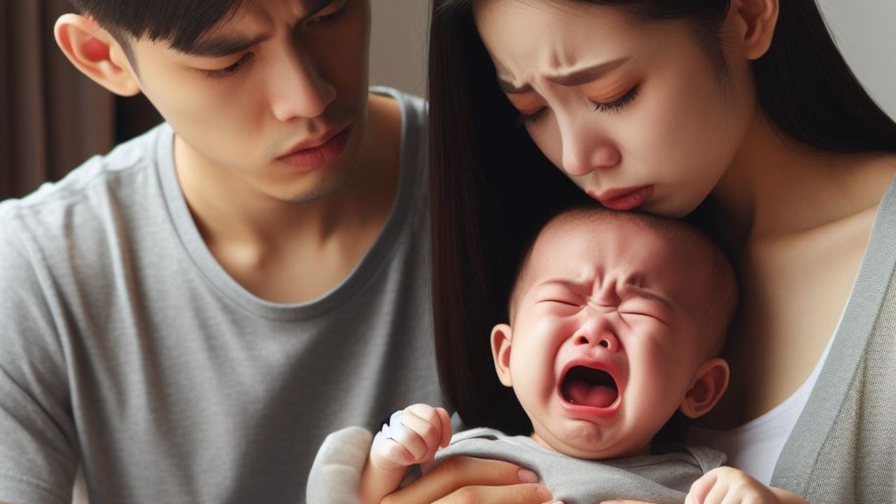 Ilustrasi Bayi Menangis