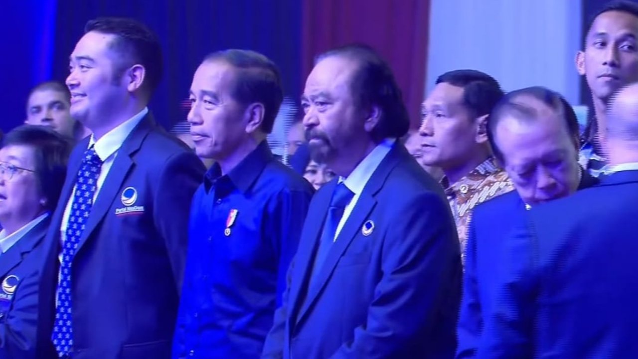 Berkemeja Biru, Jokowi Hadiri Pembukaan Kongres Partai NasDem
