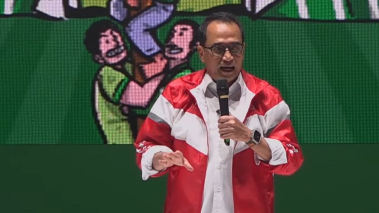 Menhub Budi Karya di Acara Grab Indonesia