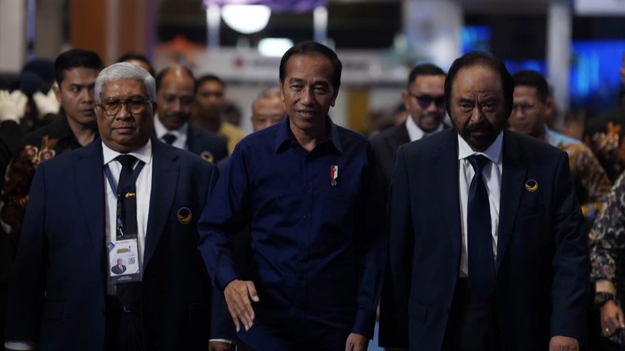 Jokowi di Kongres Nasdem