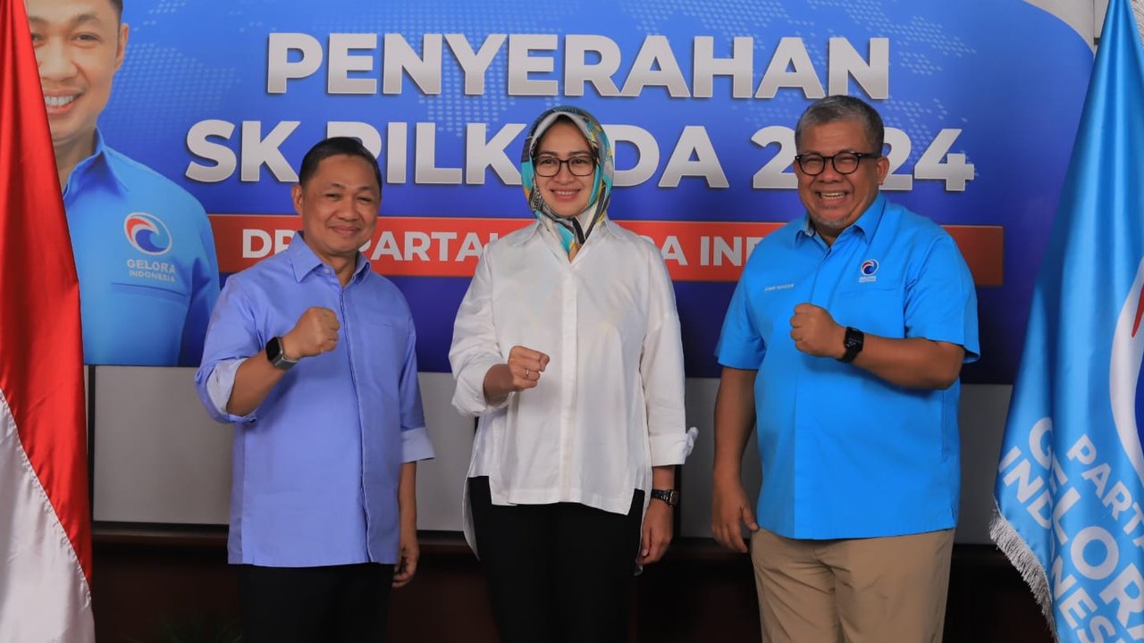 Gelora dukung airin di pilkada banten 2024