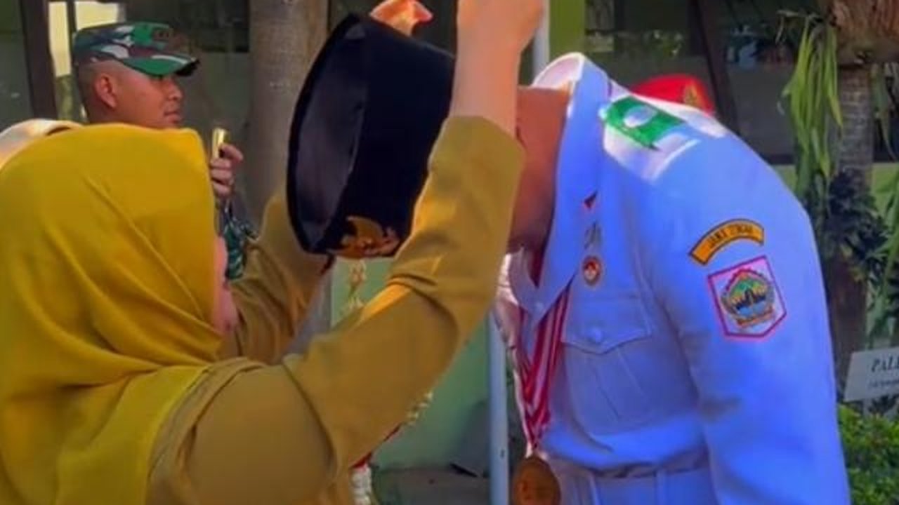 Viral, Ini Momen Penyambutan Akmal Faiz Paskibraka Nasional 2024 Asal Semarang