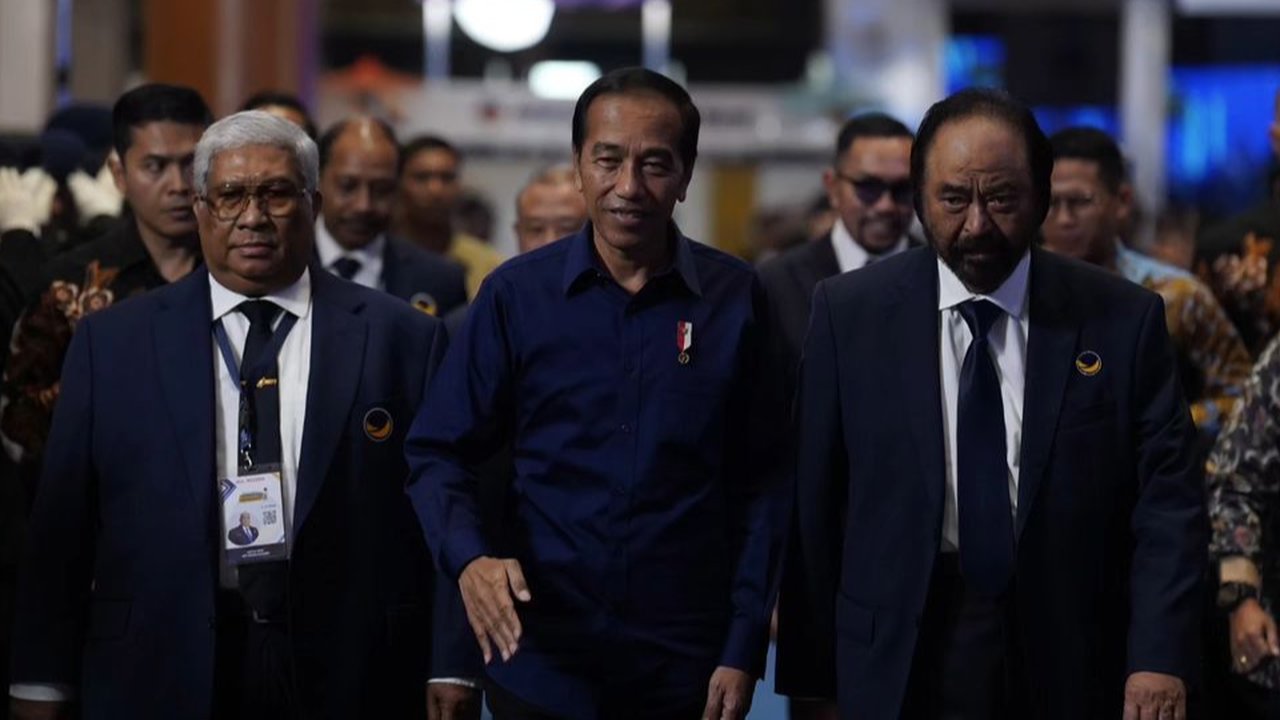 Jokowi di Kongres Nasdem