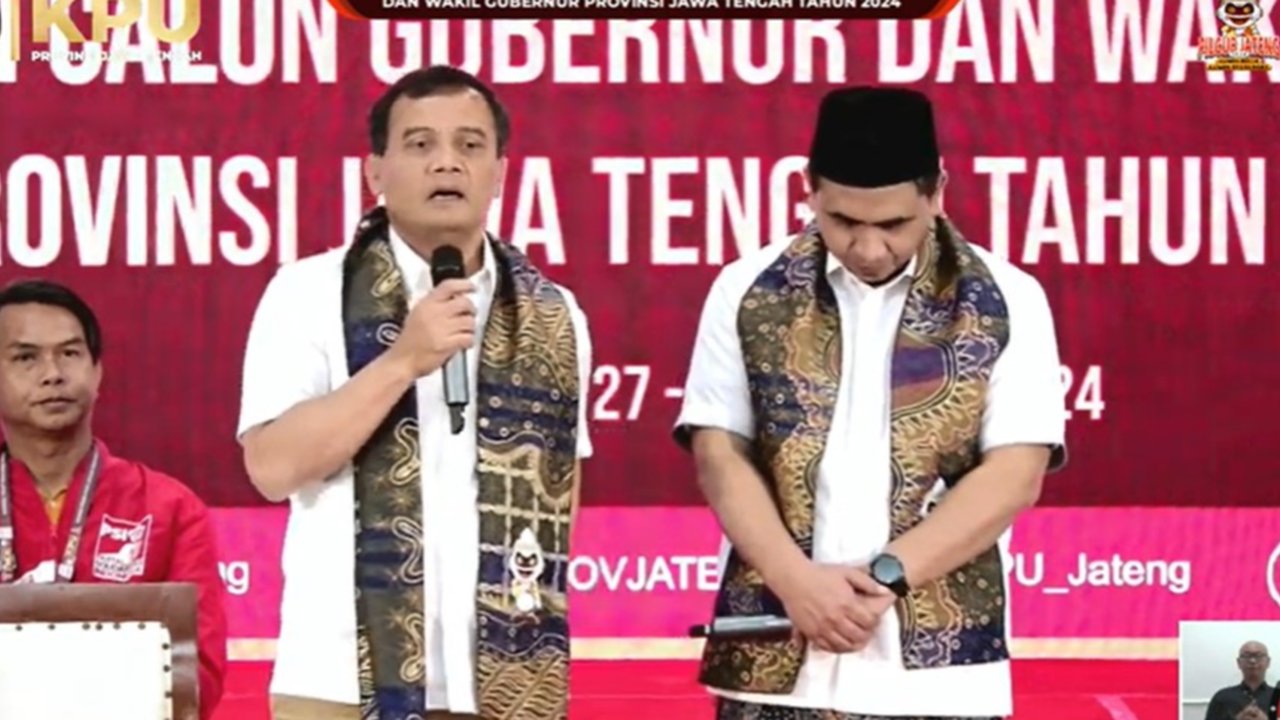 cagub jateng ahmad luthfi dan taj yasin