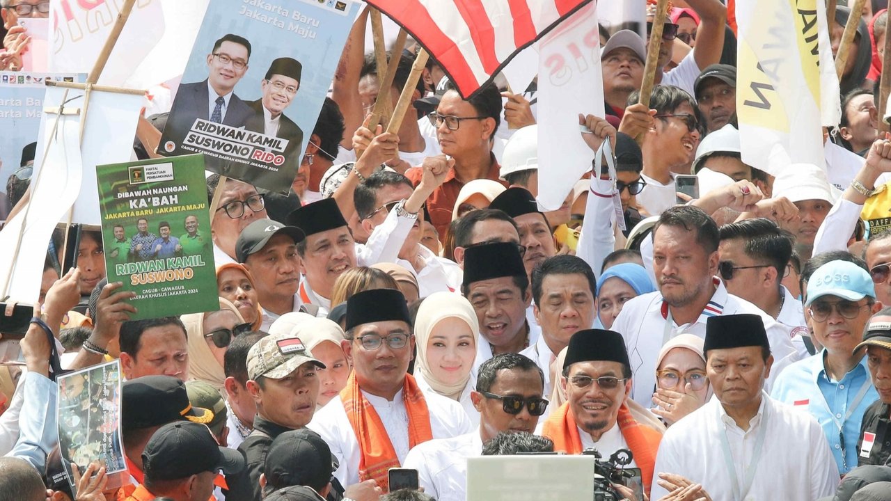 Ridwan Kamil dan Suswono Lakukan Ritual Ini Sebelum Daftar Cagub-Cawagub ke KPU