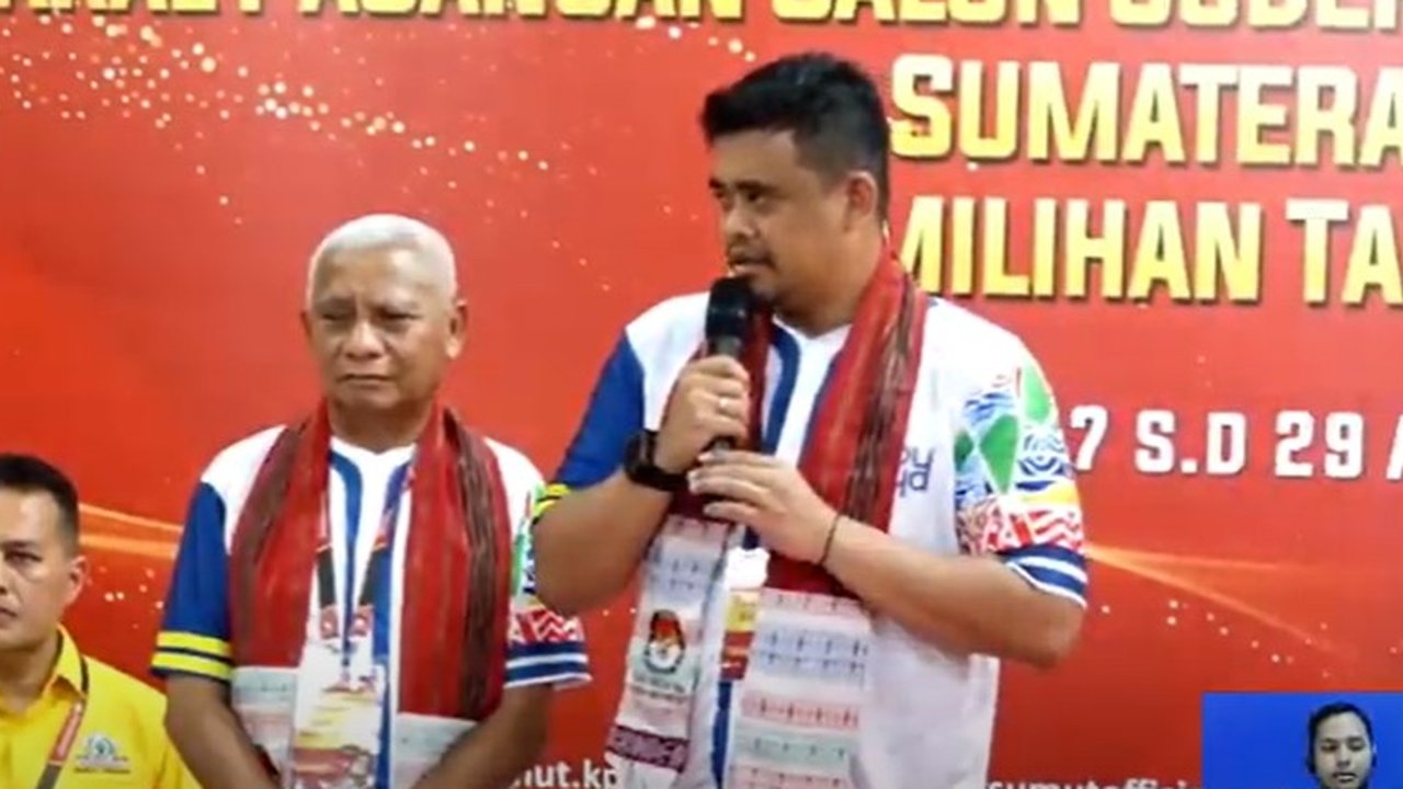 Pasangan Bobby dan Surya Daftar Pilkada Sumut