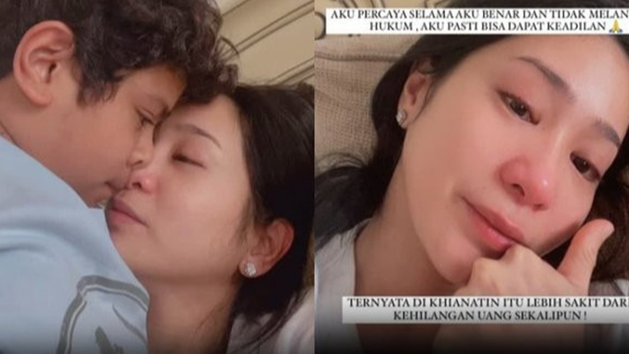 Potret Bunga Zainal Menangis di Pelukan Anak Setelah Ditipu Orang Kepercayaan, Sedih Hak Putranya Hilang