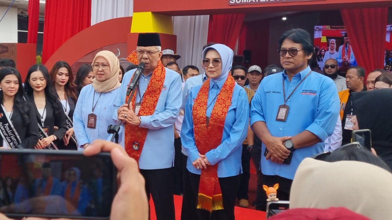 Pasangan Mawardi Yahya-RA Noeringhati mendaftar ke KPU Sumsel.