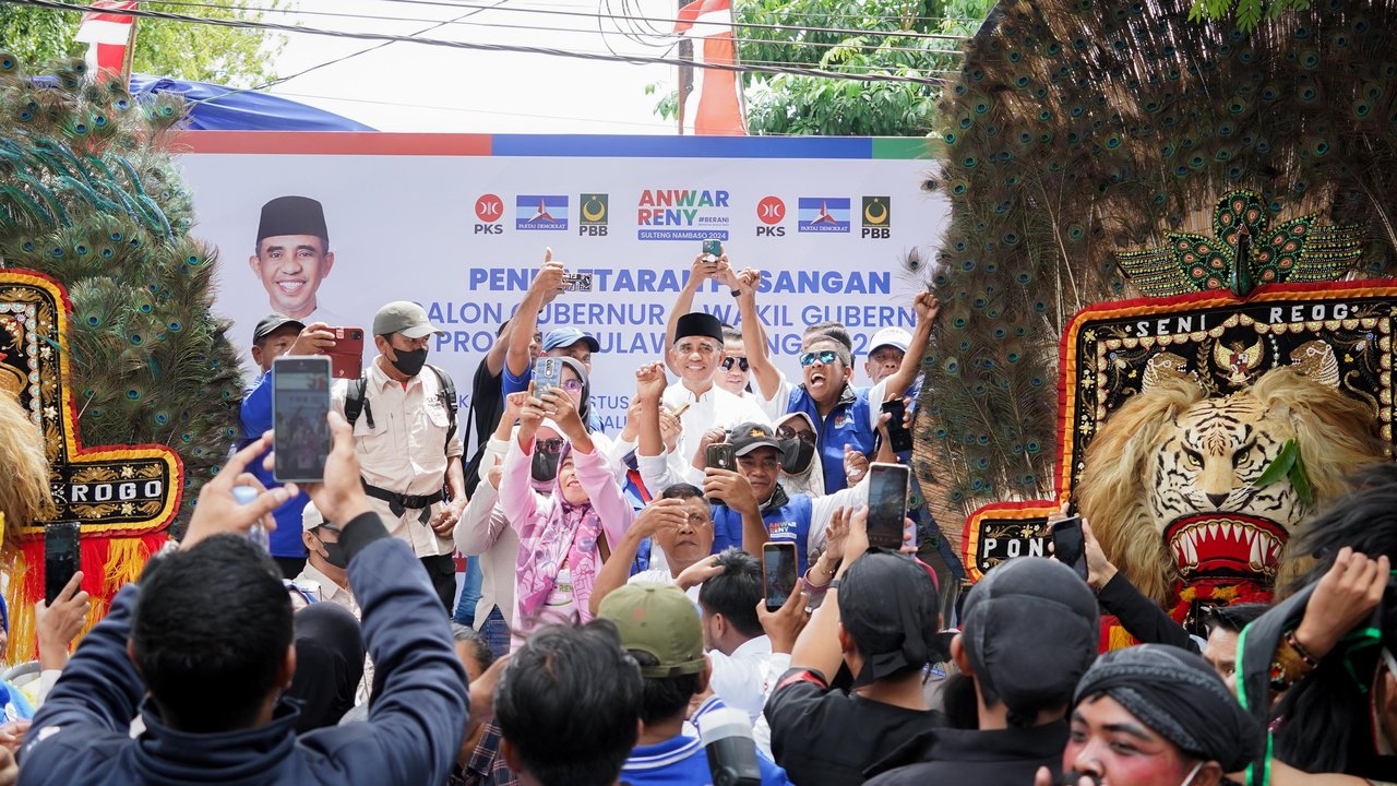 Anwar Hafid dan Reny Lamadjido Daftar Pilkada Sulteng