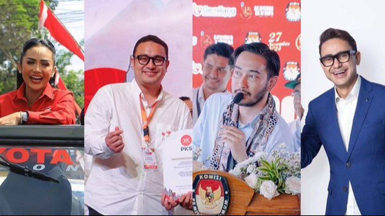 Bergaya Bak 'Dilan', Didik Agus-Gilang Dirga Naik Motor Daftar Pilkada Bandung Barat