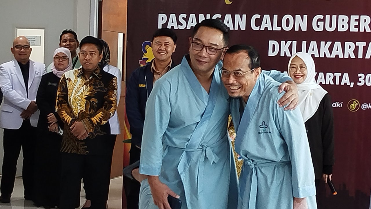 Ridwan Kamil - Suswono Jalani Tes Kesehatan