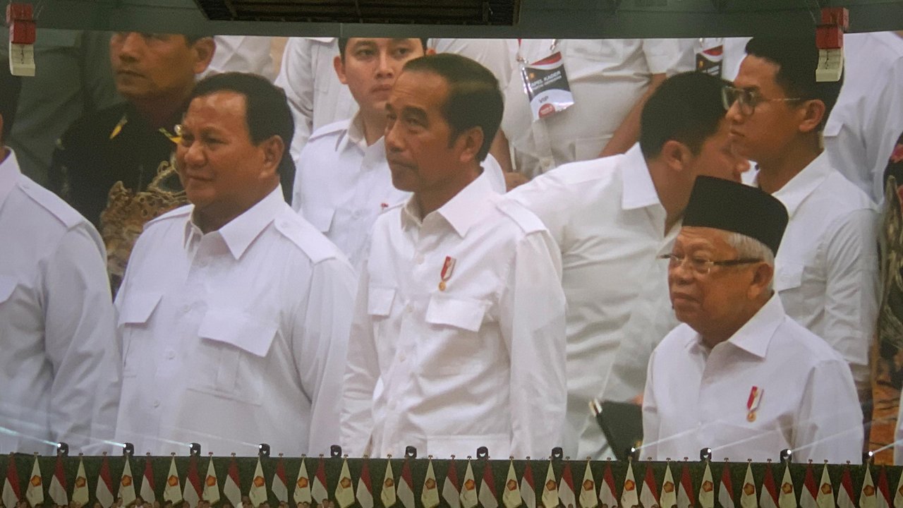 Jokowi-Ma’ruf Amin Hadiri Rapimnas Gerindra