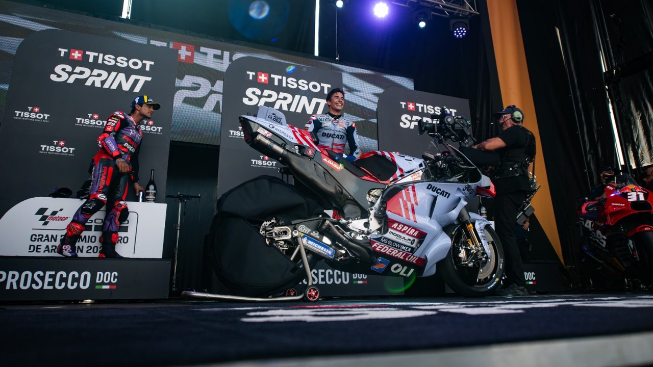 Marc Marquez bidik podium ganda di MotoGP Aragon.