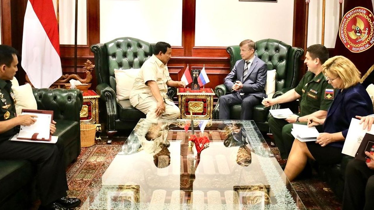 Prabowo bertemu dubes rusia di kemenhan