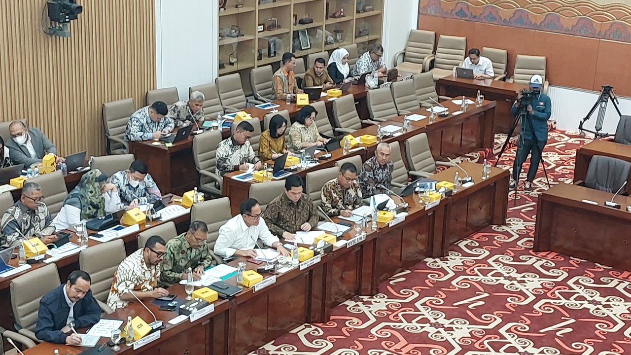 Menteri BUMN Erick Thohir di DPR