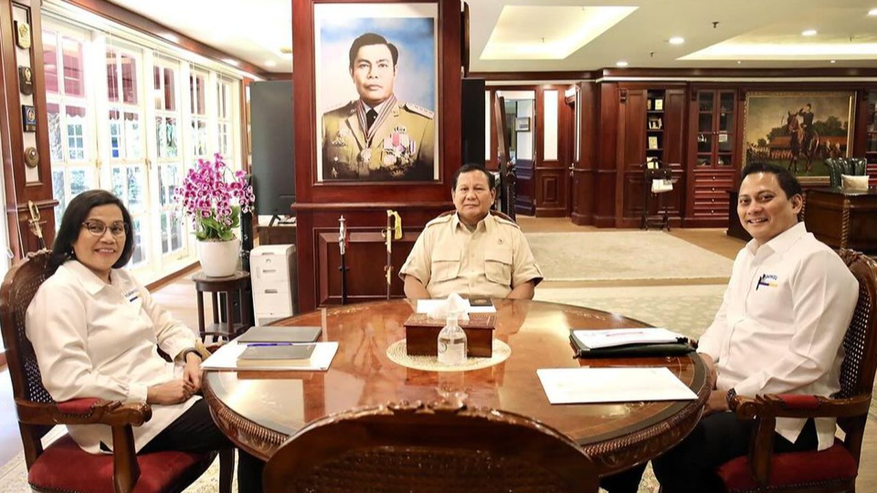 Pertemuan Sri Mulyani, Prabowo dan Thomas Djiwandono