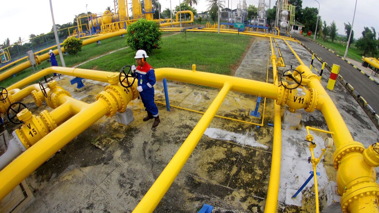 Pembangunan pipa gas Senipah - Balikpapan. Dok