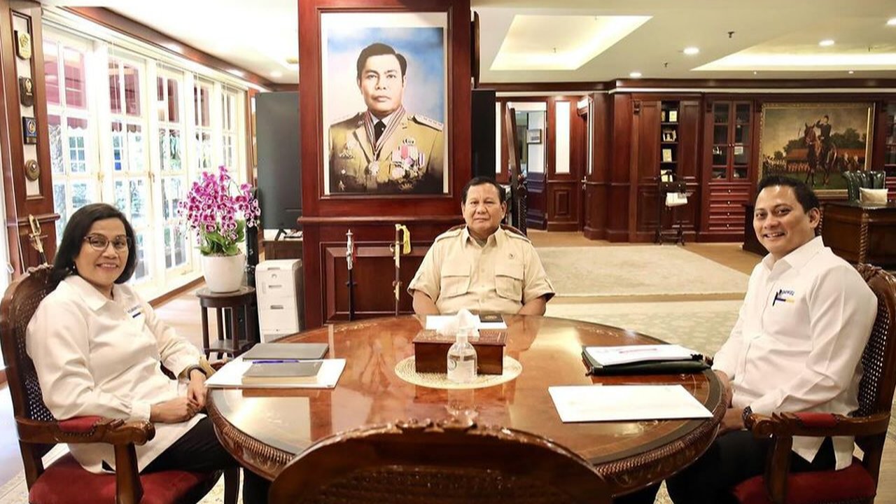 Pertemuan Sri Mulyani, Prabowo dan Thomas Djiwandono
