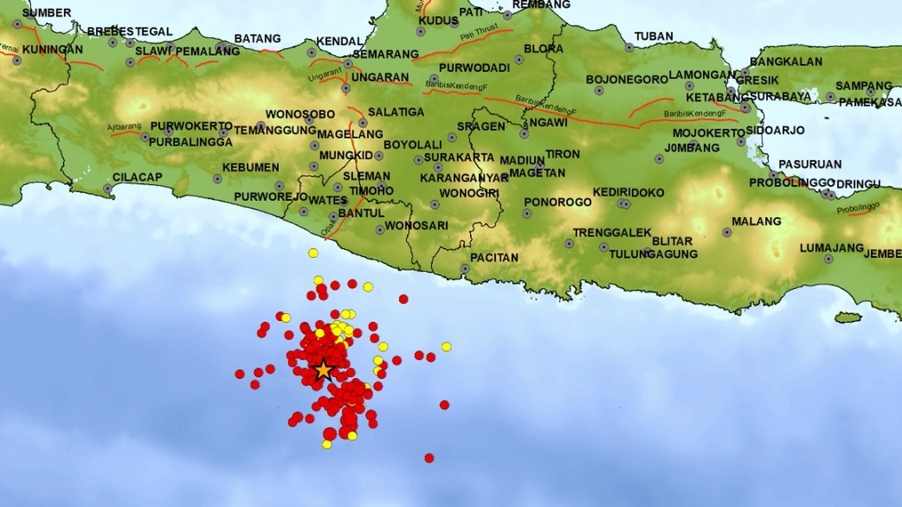 Gempa Bumi di Gunungkidul DIY