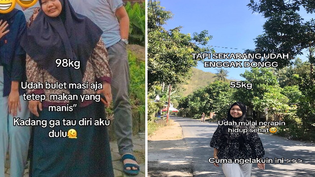 Turun 40 Kg dalam 6 Bulan, Aksi Wanita Sukses Lakukan Diet Ini Curi Perhatian
