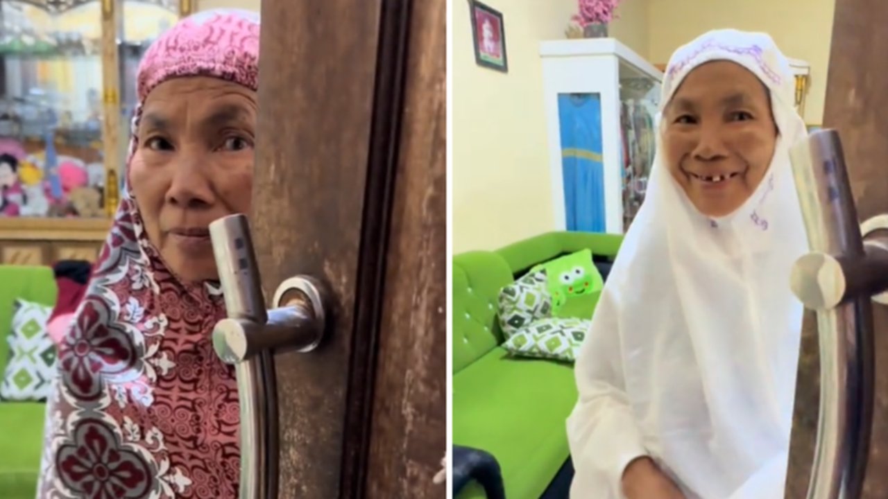Selalu Tunggu Sang Cucu Kembali di Pintu Rumah, Momen Kedekatan Pria dengan Neneknya Ini Bikin Haru