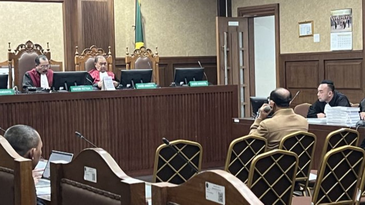 Gazalba Saleh selaku Hakim Agung Kamar Pidana MA sejak 2017 dalam beberapa perkara ditunjuk menjadi salah satu anggota Majelis Hakim yang menangani permohonan kasasi maupun peninjauan kembali di MA. (Liputan6.com/Herman Zakharia)