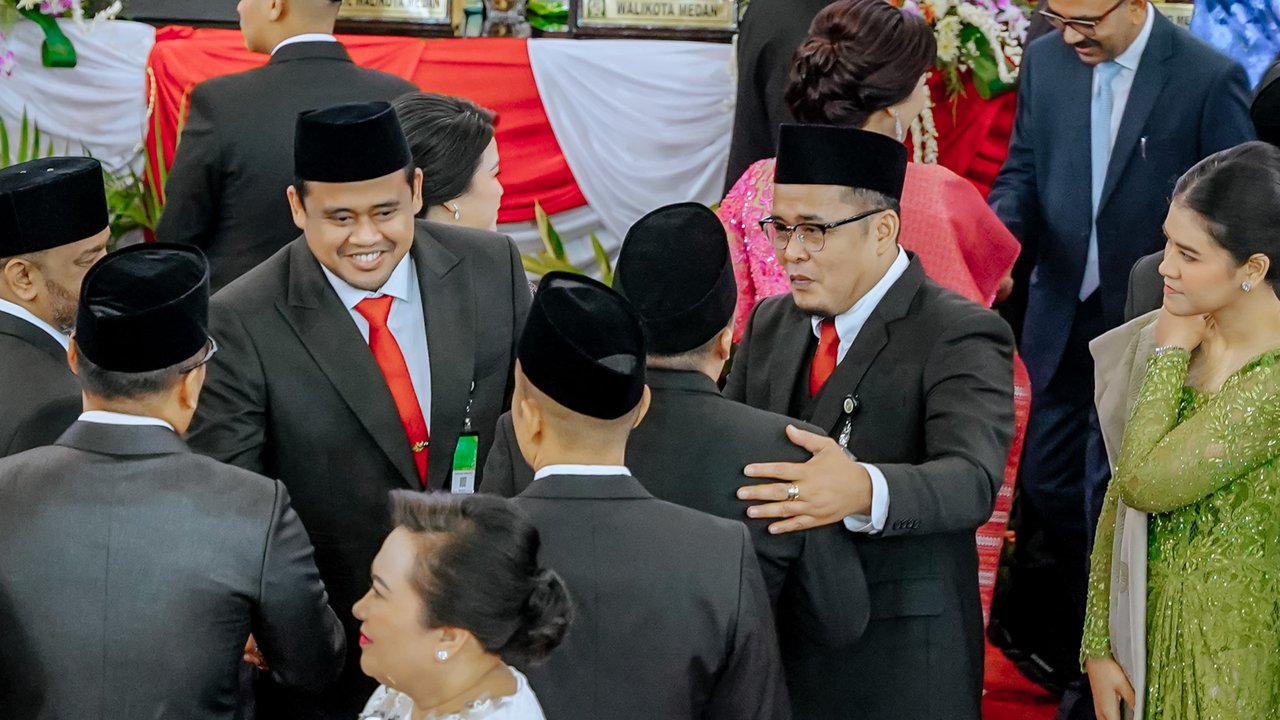 Wali Kota Medan Bobby Nasution Hadiri Pelantikan 50 Anggota DPRD Kota Medan