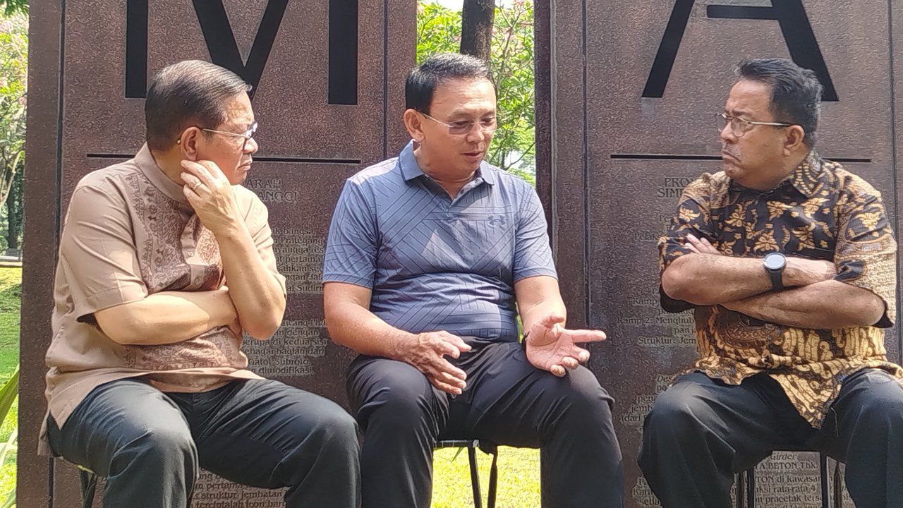 Pramono-Rano Karno Bertemu Ahok di Taman Semanggi
