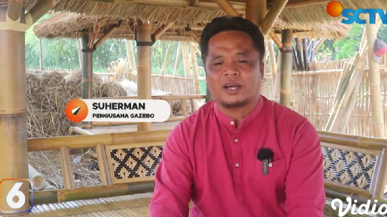 Suherman, pengusaha gazebo asal Lombok Tengah