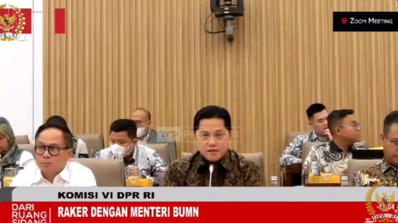 Menteri BUMN Erick Thohir di DPR
