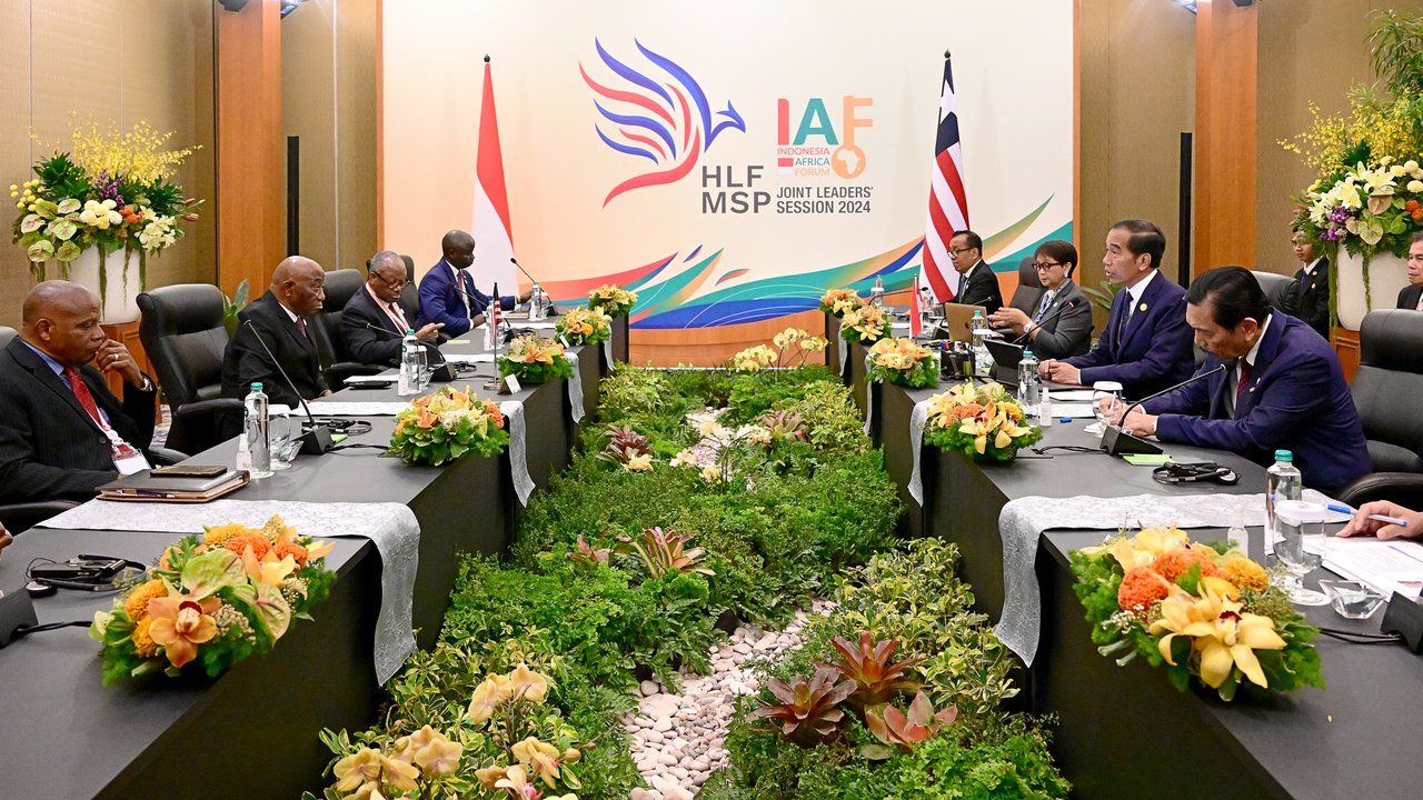 Jokowi bertemu Presiden Liberia