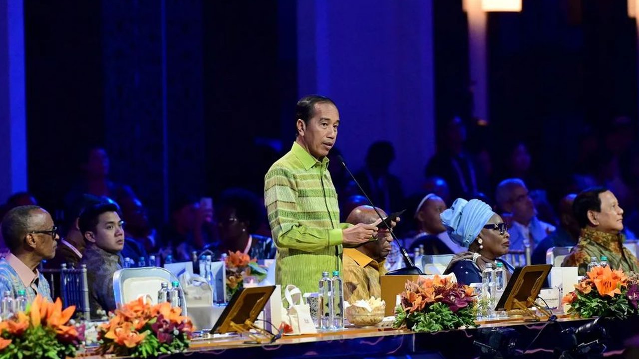 Jokowi di Gala Dinner Indonesia-Africa Forum