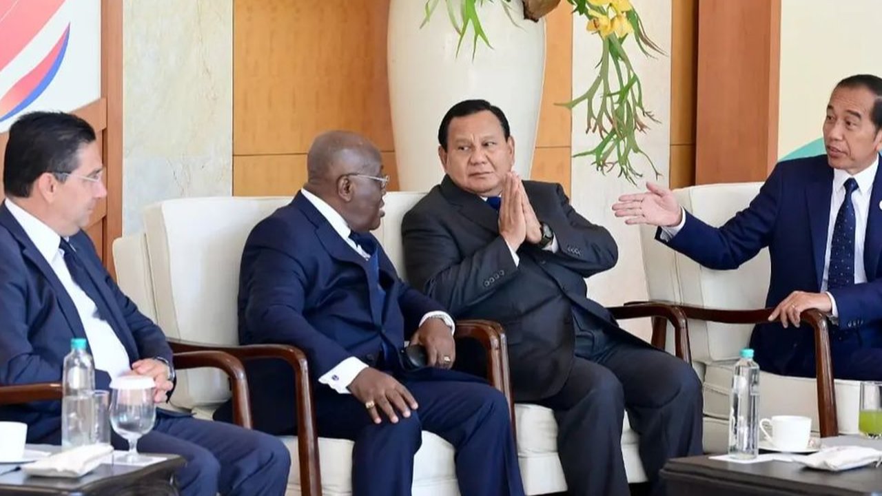 Calon presiden terpilih pada Pemilu 2024 Prabowo Subianto di Indonesia Arena, Jakarta Pusat, Sabtu (31/8/2024).