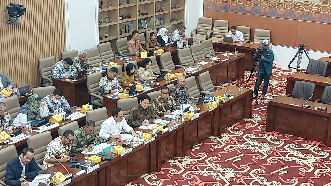 Menteri BUMN Erick Thohir di DPR