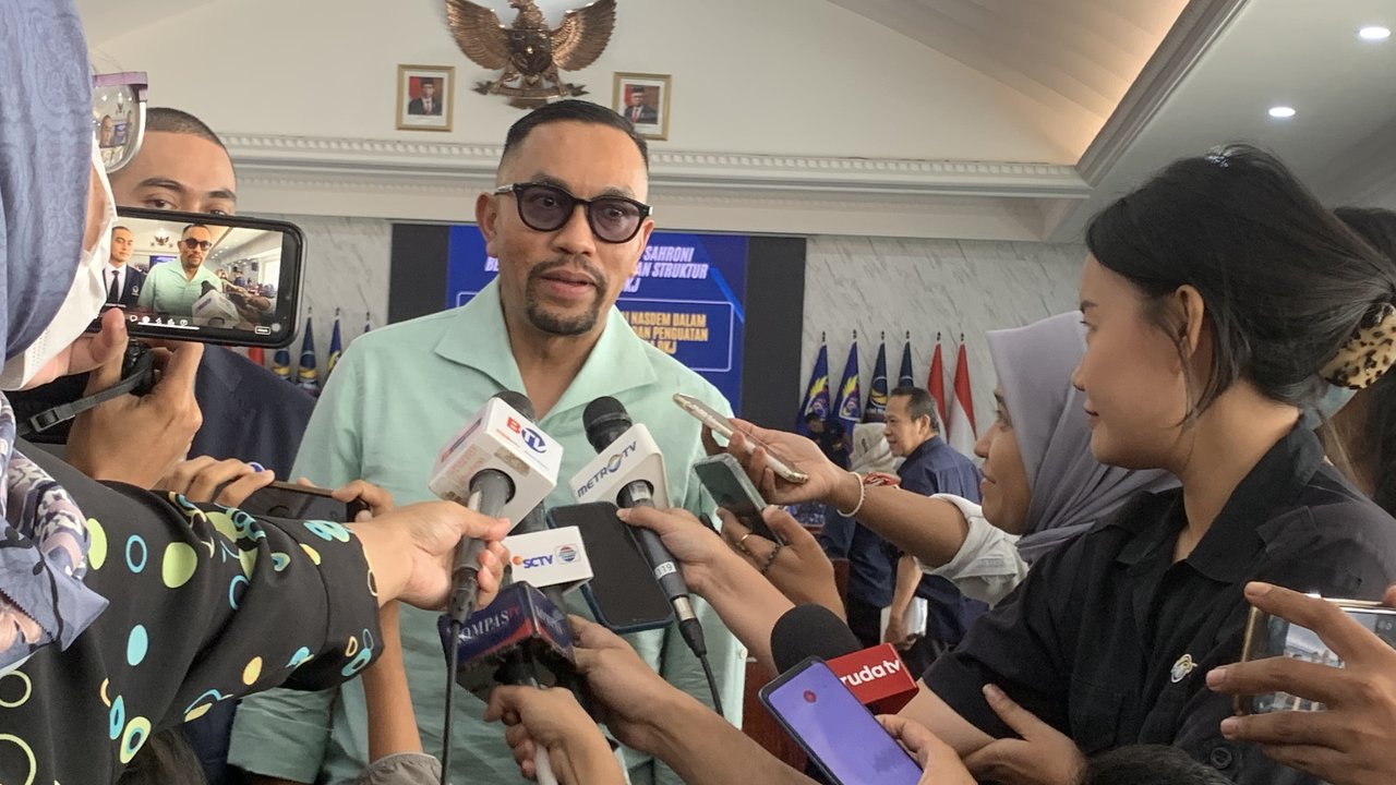 Bendahara Umum Dewan Pimpinan Pusat (DPP) Partai NasDem Ahmad Sahroni (Liputan6.com/Delvira Hutabarat)