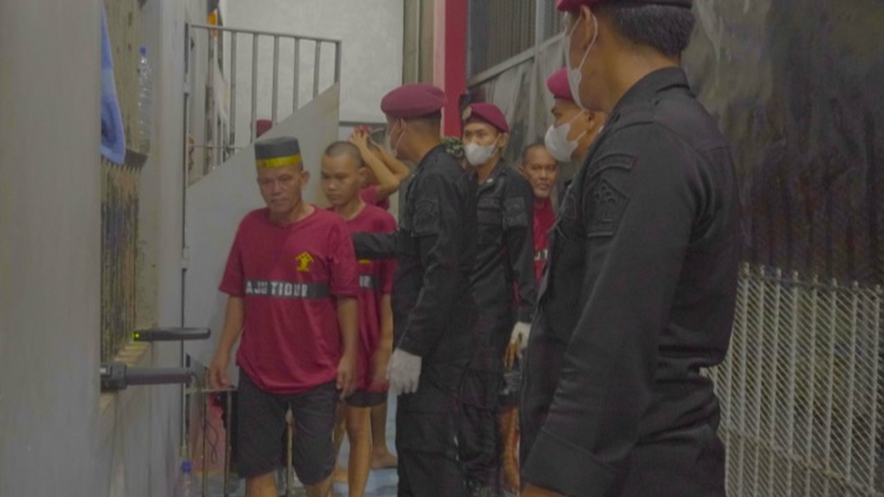 Sinergitas dengan Aparat Penegak Hukum, Lapas Tarakan Gelar Razia Gabungan