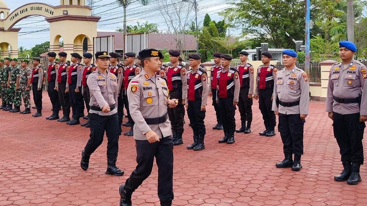 Polres Bengkalis Gelar Apel Kesiapan Pengamanan Jelang Pilkada