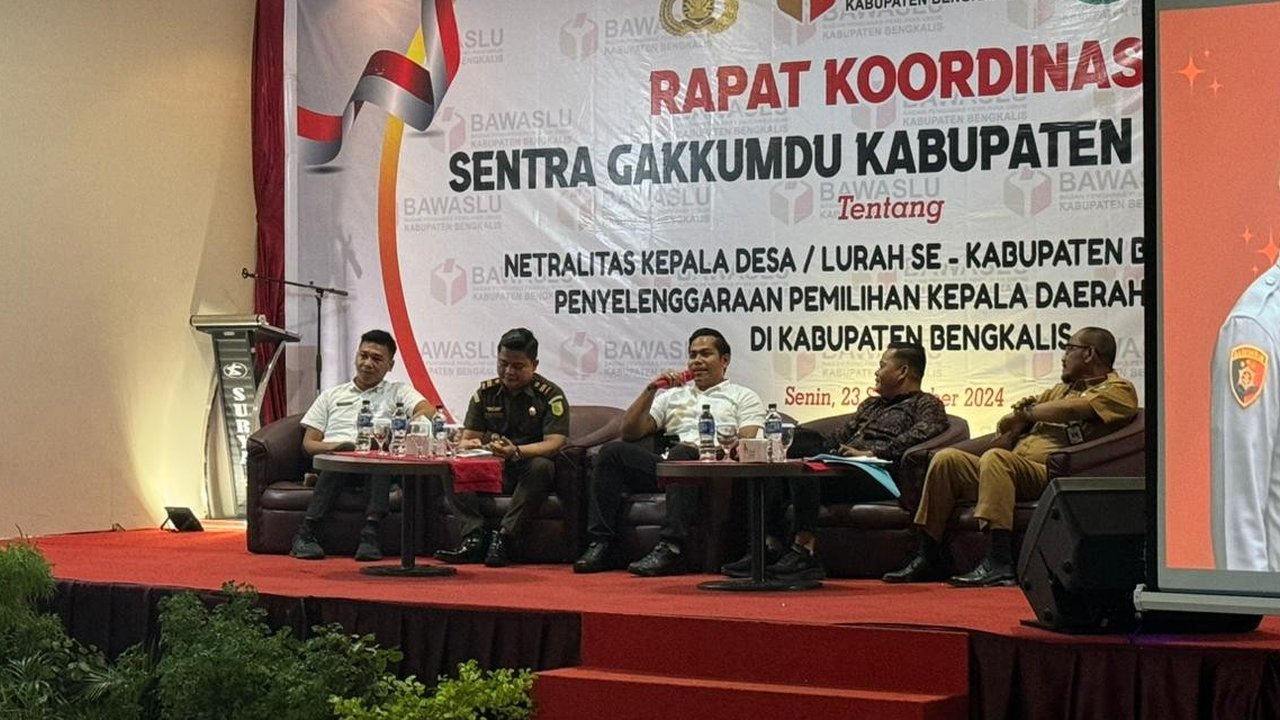 Rapat Koordinasi Sentra Gakkumdu Bengkalis