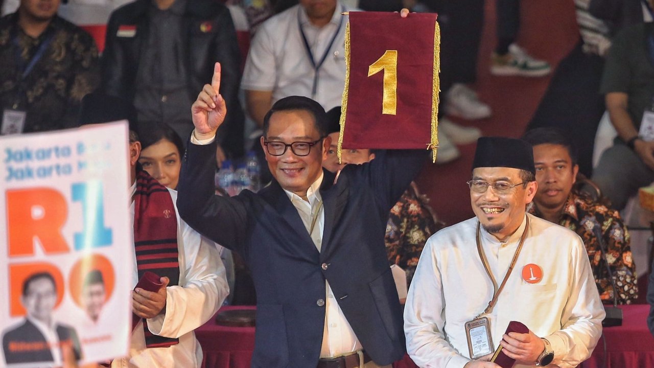 Pengundian nomor urut digelar di kantor KPUD Jakarta yang dipimpin Ketua KPUD Jakarta, Wahyu Dinata.