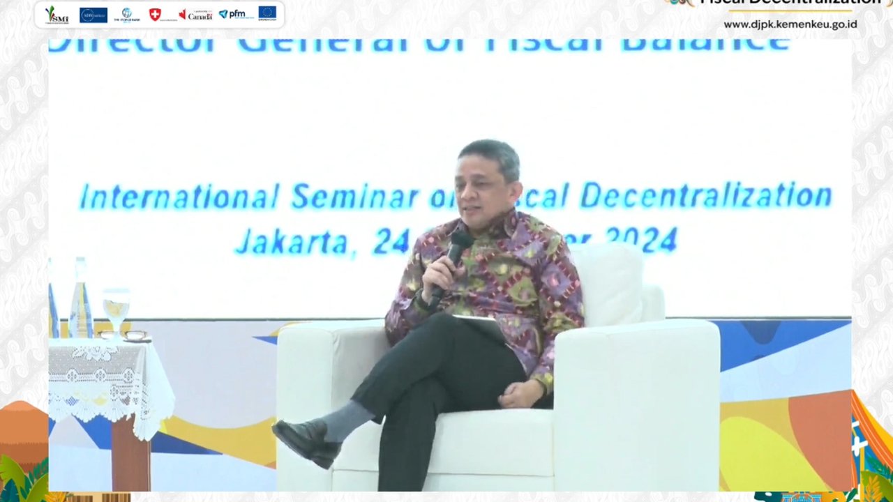 Direktur Jenderal Perimbangan Keuangan (DJPK), Kementerian Keuangan, Luky Alfirman