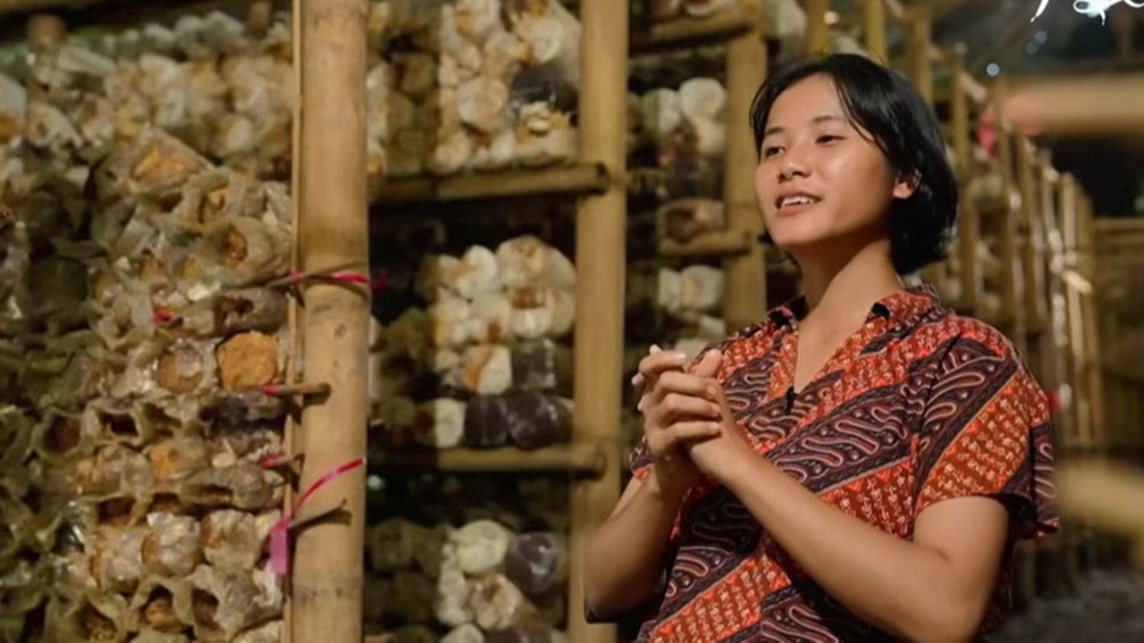 Anggi Aptiningsih, petani jamur asal Banyuwangi