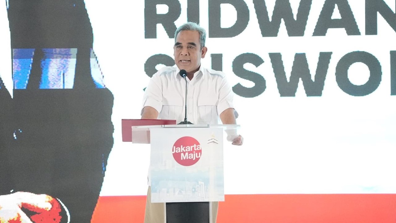 Sekretaris Jenderal Partai Gerindra, Ahmad Muzani  dalam acara deklarasi Ridwan Kamil-Suswono di Jakarta. (Foto: Dokumentasi Gerindra).