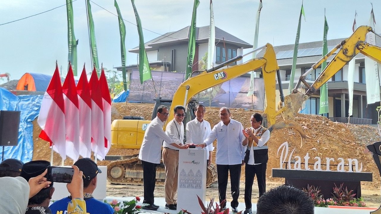 Jokowi Groundbreaking Teras Hutan IKN