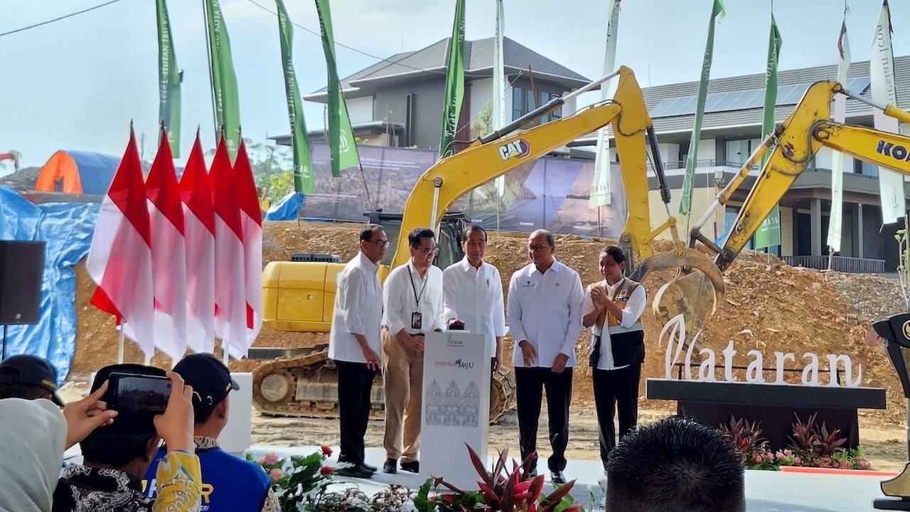 Jokowi Groundbreaking Teras Hutan IKN