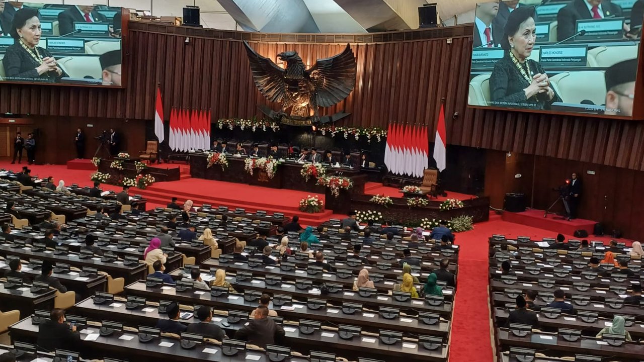 Kursi Kosong Rapat paripurna Terakhir MPR/DPR