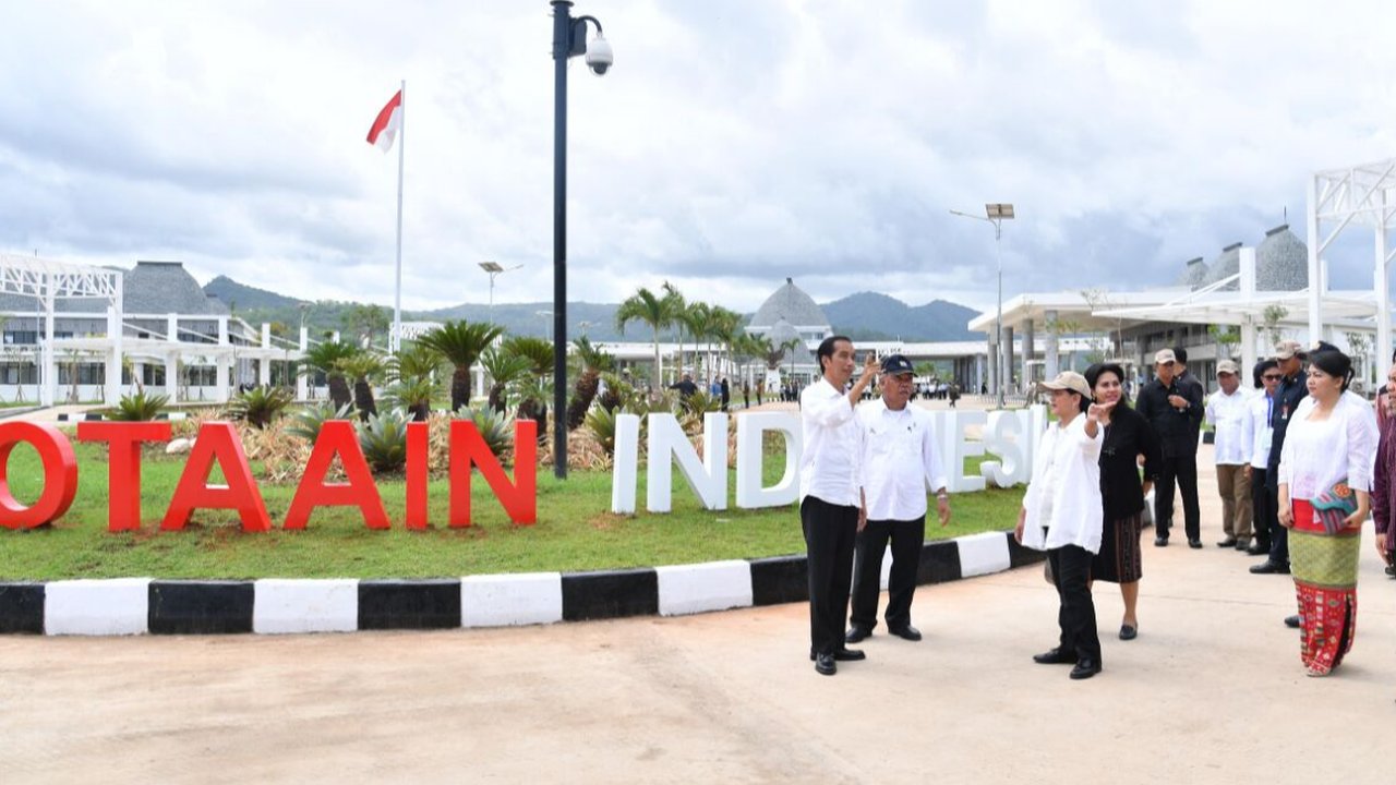 Presiden Jokowi Saat Peresmian PLBN Motaain pada 2016 lalu.