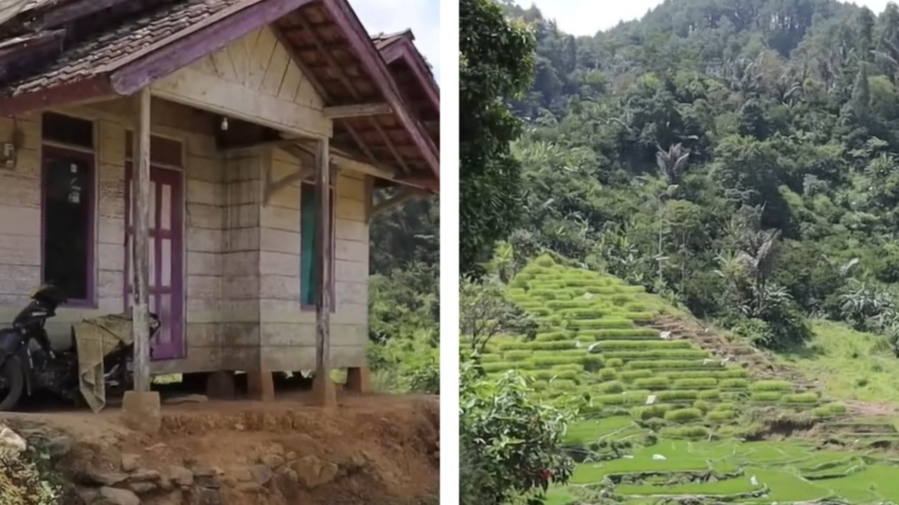 Rumah di Kampung Cileunca yang punya pemandangan mirip di surga