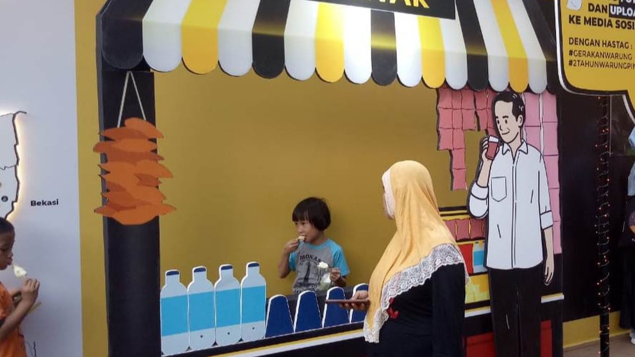 Ilustrasi Warung Pintar di acara Festival Gerakan Warung Nasional, Sabtu (14/12). (Liputan6.com/Tri Ayu Lutfiani)