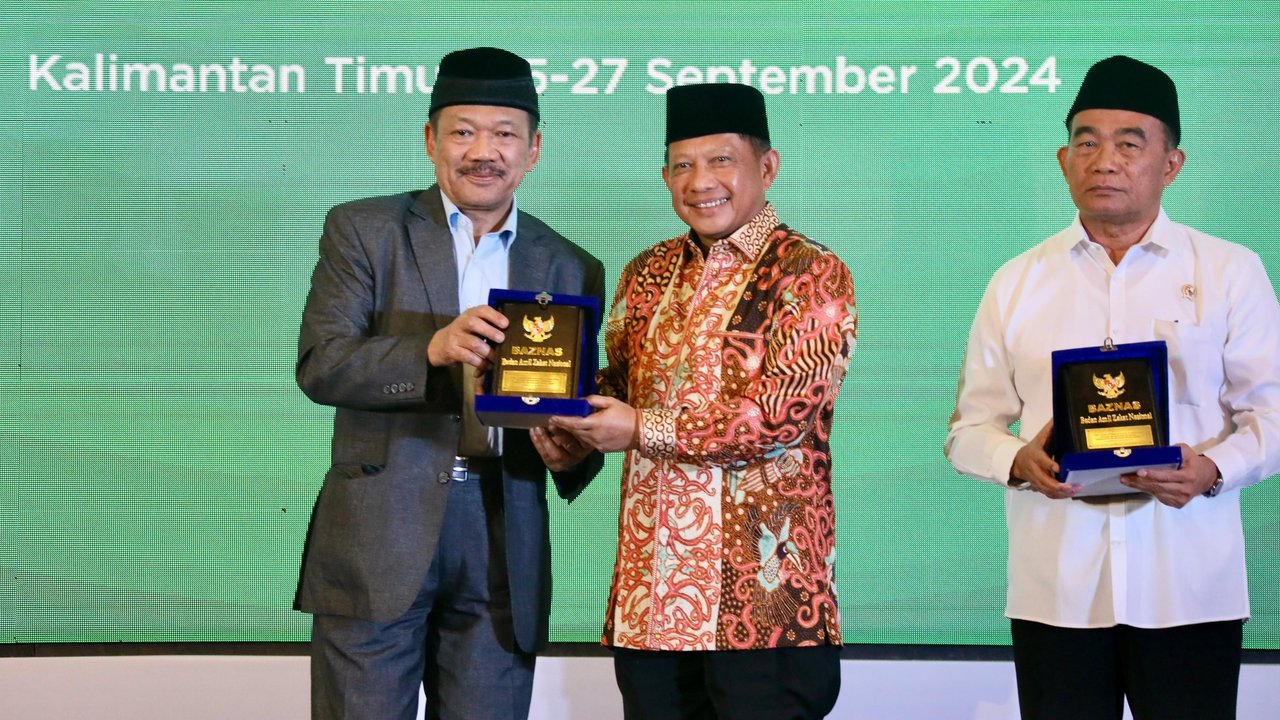 Mendagri Tito Karnavian menjadi keynote speaker Rakornas Baznas 2024