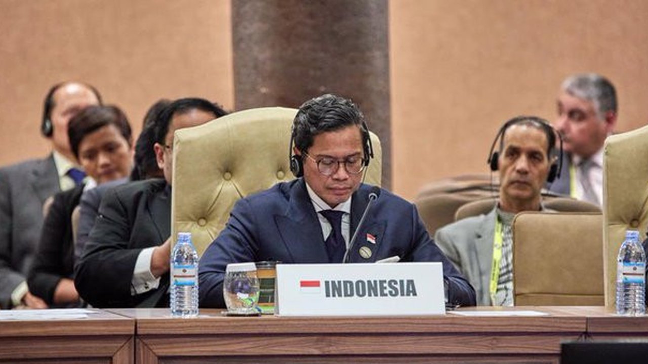 Wakil Menteri Luar Negeri RI, Pahala Nugraha Mansury, memimpin Delegasi RI pada Konferensi Tingkat Tinggi Gerakan Non-Blok (GNB) Ke-19 yang berlangsung di Kampala, Uganda, 19-20 Januari 2024.​ (Kemlu RI)